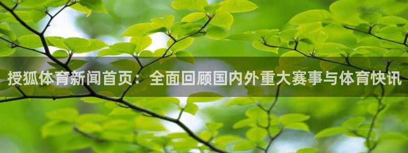 授狐体育新闻首页：全面回顾国内外重大赛事与体育快讯