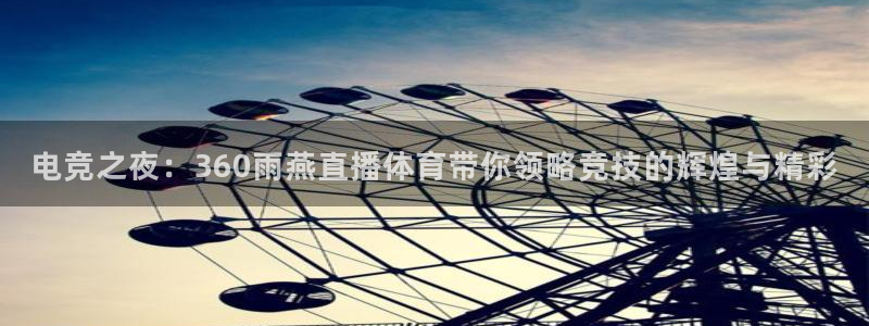 电竞之夜：360雨燕直播体育带你领略竞技的辉煌与精彩