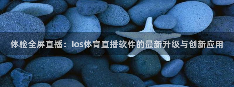 体验全屏直播：ios体育直播软件的最新升级与创新应用