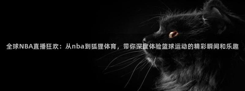 全球NBA直播狂欢：从nba到狐狸体育，带你深度体验篮球运动的精彩瞬间和乐趣