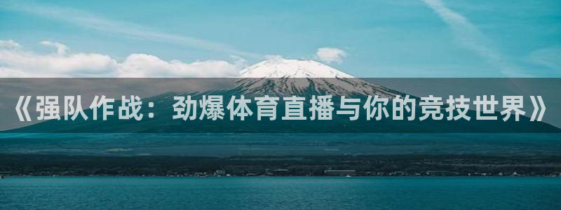《强队作战：劲爆体育直播与你的竞技世界》